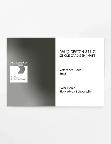 Artikelbild des Artikels “RAL® CLASSIC 841-GL SINGLE CARD 6015 Black olive / Schwarzoliv “