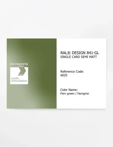 Artikelbild des Artikels “RAL® CLASSIC 841-GL SINGLE CARD 6025 Fern green / Farngrün “
