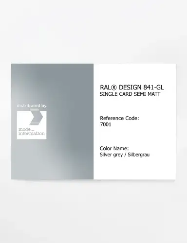 Artikelbild des Artikels “RAL® CLASSIC 841-GL SINGLE CARD 7001 Silver grey / Silbergrau “