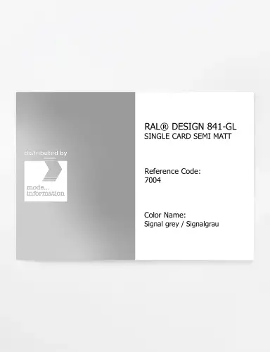 Artikelbild des Artikels “RAL® CLASSIC 841-GL SINGLE CARD 7004 Signal grey / Signalgrau “