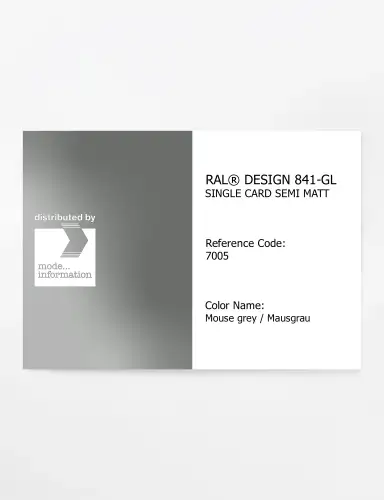 Artikelbild des Artikels “RAL® CLASSIC 841-GL SINGLE CARD 7005 Mouse grey / Mausgrau “