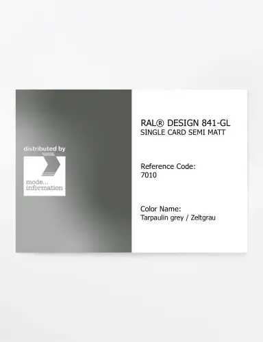 Artikelbild des Artikels “RAL® CLASSIC 841-GL SINGLE CARD 7010 Tarpaulin grey / Zeltgrau “