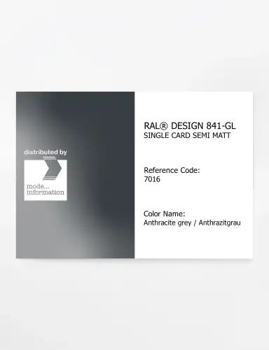 Artikelbild des Artikels “RAL® CLASSIC 841-GL SINGLE CARD 7016 Anthracite grey / Anthrazitgrau “
