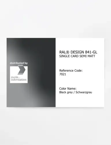 Artikelbild des Artikels “RAL® CLASSIC 841-GL SINGLE CARD 7021 Black grey / Schwarzgrau “