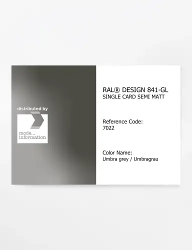 Artikelbild des Artikels “RAL® CLASSIC 841-GL SINGLE CARD 7022 Umbra grey / Umbragrau “