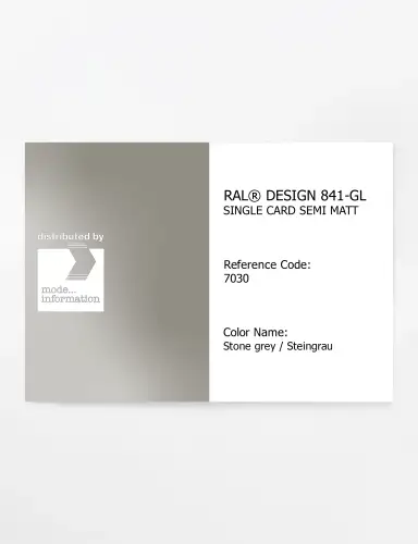Artikelbild des Artikels “RAL® CLASSIC 841-GL SINGLE CARD 7030 Stone grey / Steingrau “
