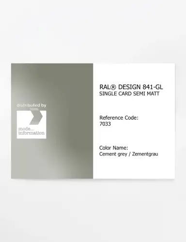 Artikelbild des Artikels “RAL® CLASSIC 841-GL SINGLE CARD 7033 Cement grey / Zementgrau “