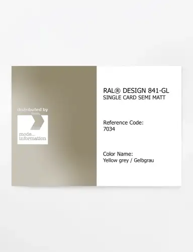 Artikelbild des Artikels “RAL® CLASSIC 841-GL SINGLE CARD 7034 Yellow grey / Gelbgrau “