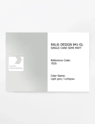 Artikelbild des Artikels “RAL® CLASSIC 841-GL SINGLE CARD 7035 Light grey / Lichtgrau “