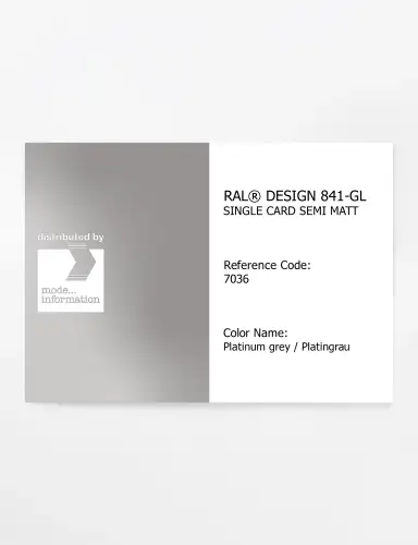 Artikelbild des Artikels “RAL® CLASSIC 841-GL SINGLE CARD 7036 Platinum grey / Platingrau “