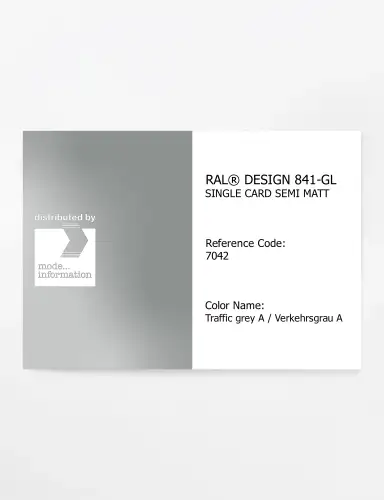 Artikelbild des Artikels “RAL® CLASSIC 841-GL SINGLE CARD 7042 Traffic grey A / Verkehrsgrau A “