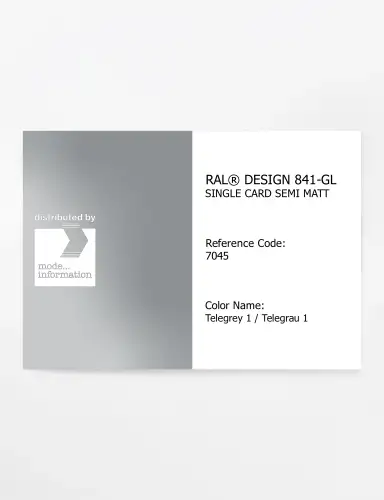 Artikelbild des Artikels “RAL® CLASSIC 841-GL SINGLE CARD 7045 Telegrey 1 / Telegrau 1 “