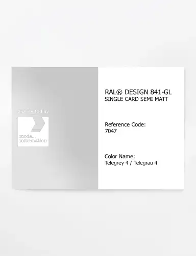 Artikelbild des Artikels “RAL® CLASSIC 841-GL SINGLE CARD 7047 Telegrey 4 / Telegrau 4 “