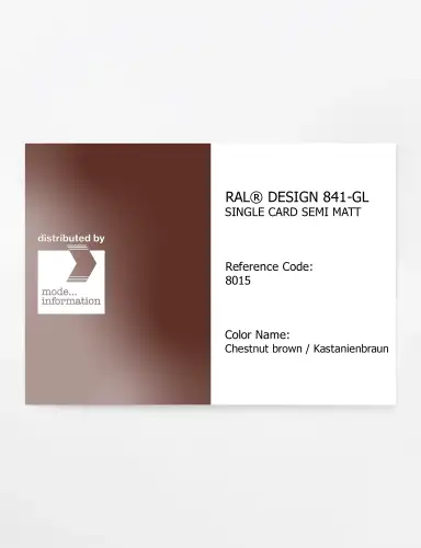 Artikelbild des Artikels “RAL® CLASSIC 841-GL SINGLE CARD 8015 Chestnut brown / Kastanienbraun “