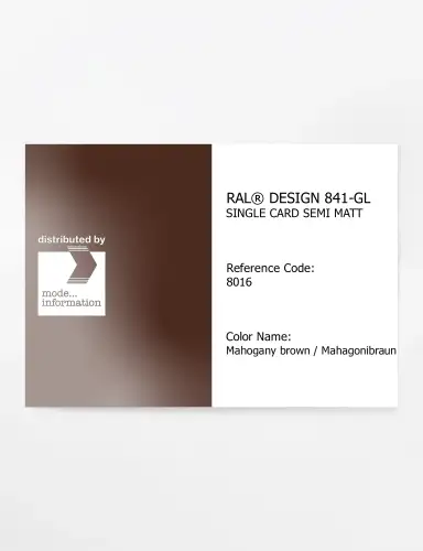 Artikelbild des Artikels “RAL® CLASSIC 841-GL SINGLE CARD 8016 Mahogany brown / Mahagonibraun “