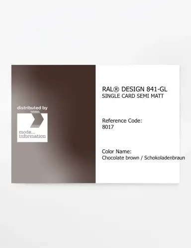 Artikelbild des Artikels “RAL® CLASSIC 841-GL SINGLE CARD 8017 Chocolate brown / Schokoladenbraun “