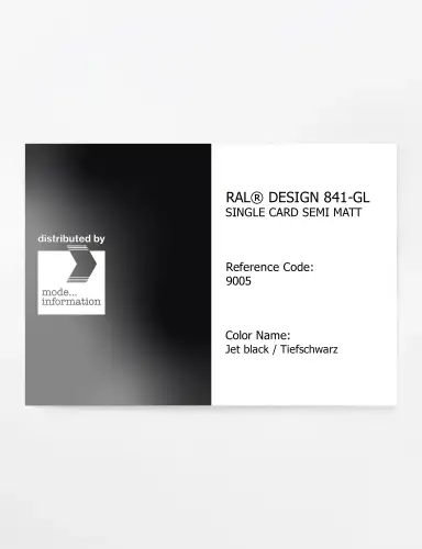 Artikelbild des Artikels “RAL® CLASSIC 841-GL SINGLE CARD 9005 Jet black / Tiefschwarz “
