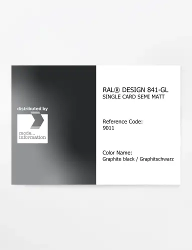 Artikelbild des Artikels “RAL® CLASSIC 841-GL SINGLE CARD 9011 Graphite black / Graphitschwarz “