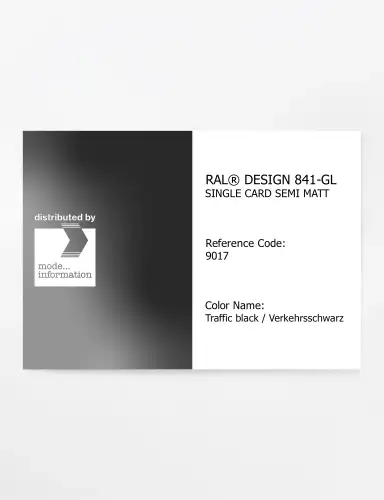 Artikelbild des Artikels “RAL® CLASSIC 841-GL SINGLE CARD 9017 Traffic black / Verkehrsschwarz “