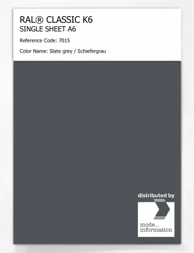 Artikelbild des Artikels “RAL® CLASSIC K6 SINGLE SHEET A6 7015 Slate grey / Schiefergrau “