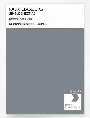 Artikelbild des Artikels “RAL® CLASSIC K6 SINGLE SHEET A6 7046 Telegrey 2 / Telegrau 2 “