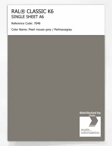 Artikelbild des Artikels “RAL® CLASSIC K6 SINGLE SHEET A6 7048 Pearl mouse grey / Perlmausgrau “