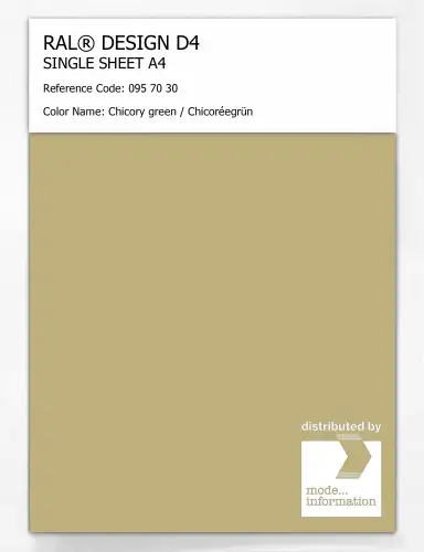 Artikelbild des Artikels “RAL® DESIGN D4 SINGLE SHEET A4 095 70 30 Chicory green / Chicoréegrün “