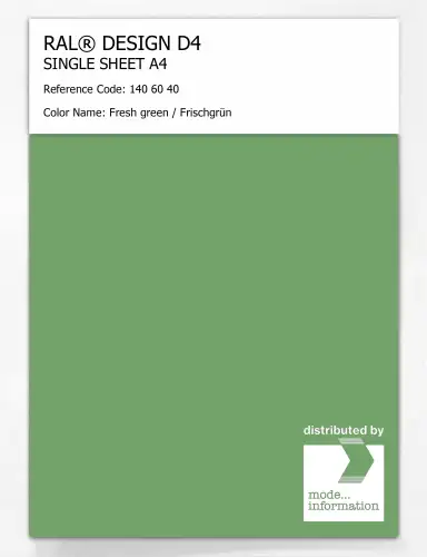Artikelbild des Artikels “RAL® DESIGN D4 SINGLE SHEET A4 140 60 40 Fresh green / Frischgrün “