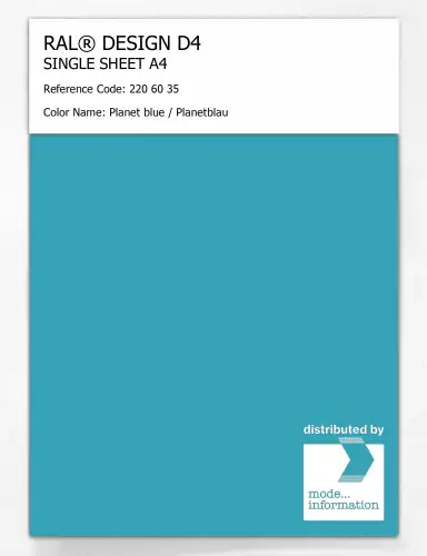 Artikelbild des Artikels “RAL® DESIGN D4 SINGLE SHEET A4 220 60 35 Planet blue / Planetblau “