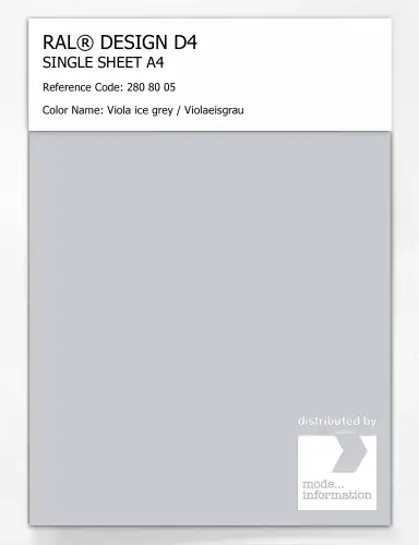Artikelbild des Artikels “RAL® DESIGN D4 SINGLE SHEET A4 280 80 05 Viola ice grey / Violaeisgrau “