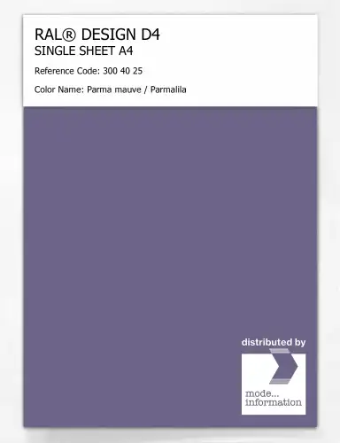 Artikelbild des Artikels “RAL® DESIGN D4 SINGLE SHEET A4 300 40 25 Parma mauve / Parmalila “