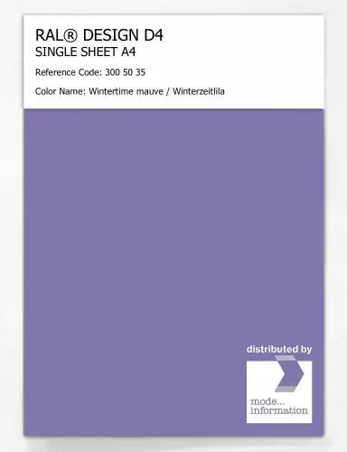 Artikelbild des Artikels “RAL® DESIGN D4 SINGLE SHEET A4 300 50 35 Wintertime mauve / Winterzeitlila “