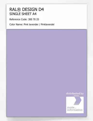 Artikelbild des Artikels “RAL® DESIGN D4 SINGLE SHEET A4 300 70 25 Pink lavender / Pinklavendel “