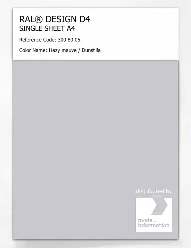Artikelbild des Artikels “RAL® DESIGN D4 SINGLE SHEET A4 300 80 05 Hazy mauve / Dunstlila “