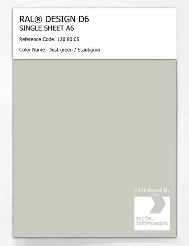 Artikelbild des Artikels “RAL® DESIGN D6 SINGLE SHEET A6 120 80 05 Dust green / Staubgrün “