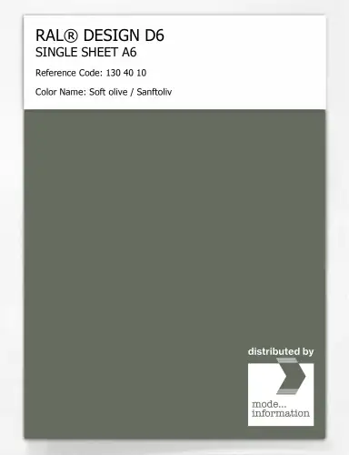 Artikelbild des Artikels “RAL® DESIGN D6 SINGLE SHEET A6 130 40 10 Soft olive / Sanftoliv “