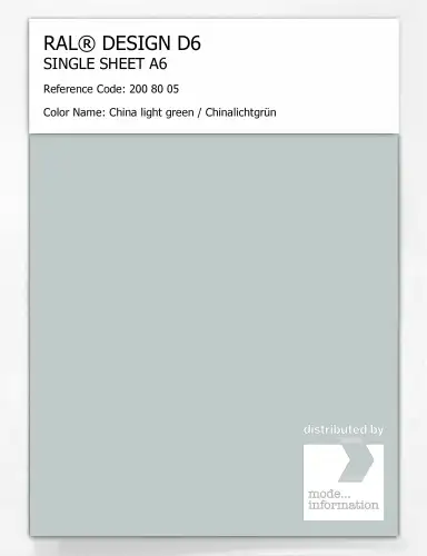 Artikelbild des Artikels “RAL® DESIGN D6 SINGLE SHEET A6 200 80 05 China light green / Chinalichtgrün “