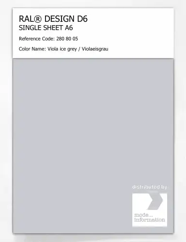 Artikelbild des Artikels “RAL® DESIGN D6 SINGLE SHEET A6 280 80 05 Viola ice grey / Violaeisgrau “