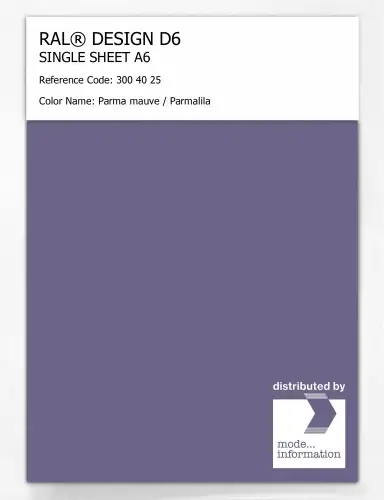 Artikelbild des Artikels “RAL® DESIGN D6 SINGLE SHEET A6 300 40 25 Parma mauve / Parmalila “