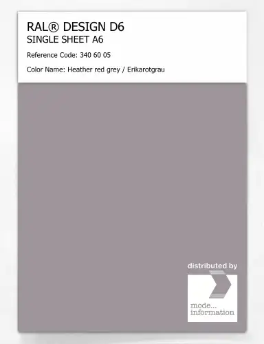 Artikelbild des Artikels “RAL® DESIGN D6 SINGLE SHEET A6 340 60 05 Heather red grey / Erikarotgrau “