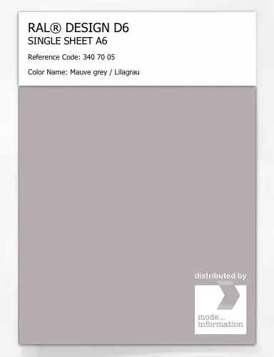Artikelbild des Artikels “RAL® DESIGN D6 SINGLE SHEET A6 340 70 05 Mauve grey / Lilagrau “
