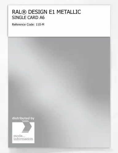 Artikelbild des Artikels “RAL® EFFECT E1 SINGLE CARD 100 SERIES 110-M METALLIC “