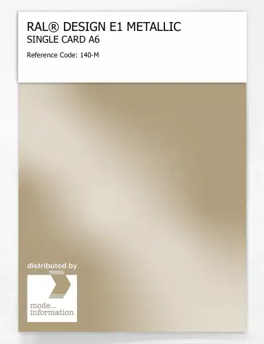 Artikelbild des Artikels “RAL® EFFECT E1 SINGLE CARD 100 SERIES 140-M METALLIC “