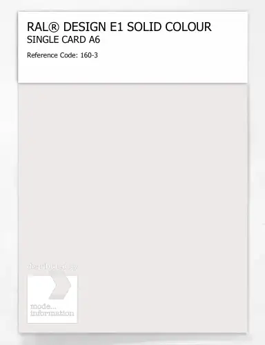 Artikelbild des Artikels “RAL® EFFECT E1 SINGLE CARD 100 SERIES 160-3 “