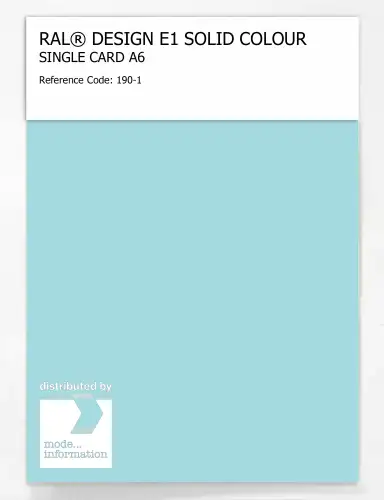 Artikelbild des Artikels “RAL® EFFECT E1 SINGLE CARD 100 SERIES 190-1 “