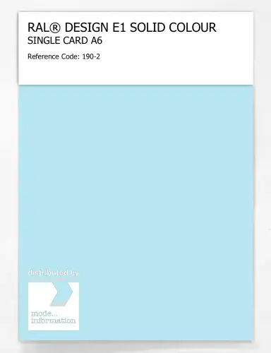 Artikelbild des Artikels “RAL® EFFECT E1 SINGLE CARD 100 SERIES 190-2 “