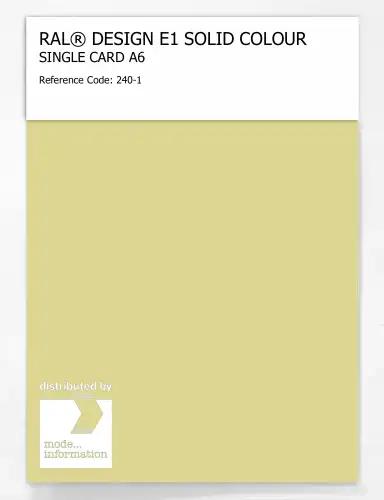 Artikelbild des Artikels “RAL® EFFECT E1 SINGLE CARD 200 SERIES 240-1 “