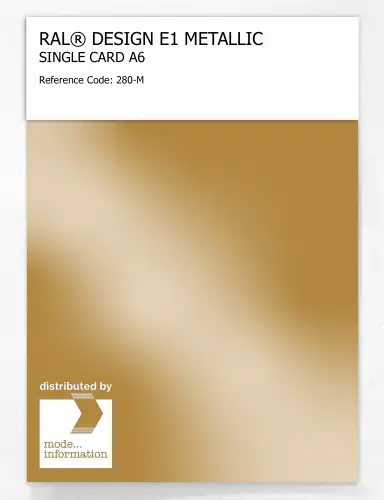 Artikelbild des Artikels “RAL® EFFECT E1 SINGLE CARD 200 SERIES 280-M METALLIC “