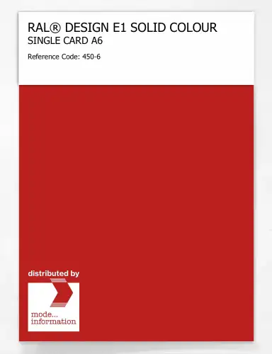 Artikelbild des Artikels “RAL® EFFECT E1 SINGLE CARD 400 SERIES 450-6 “