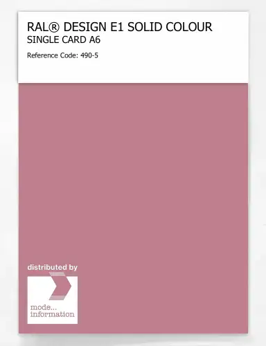 Artikelbild des Artikels “RAL® EFFECT E1 SINGLE CARD 400 SERIES 490-5 “